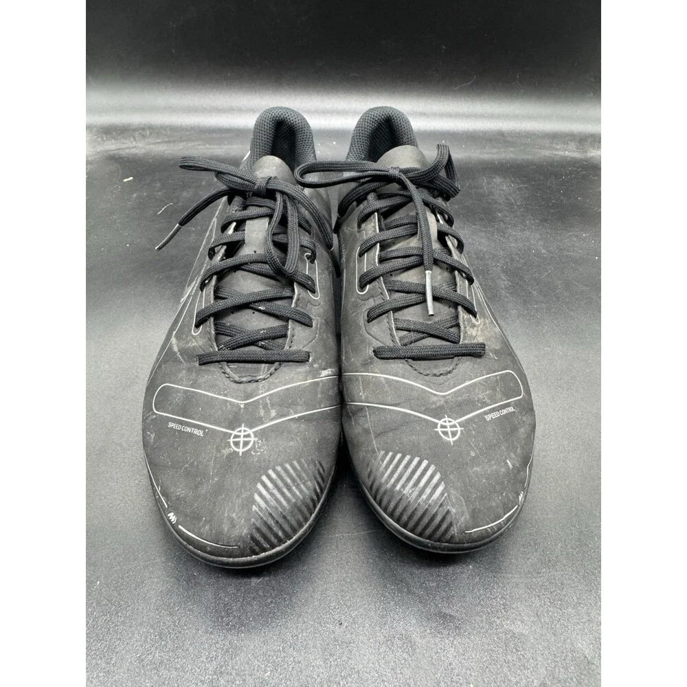 Nike Vapor 14 Mercurial Soccer Cleats Youth Size 6Y Shoe Black Silver DJ2895-007